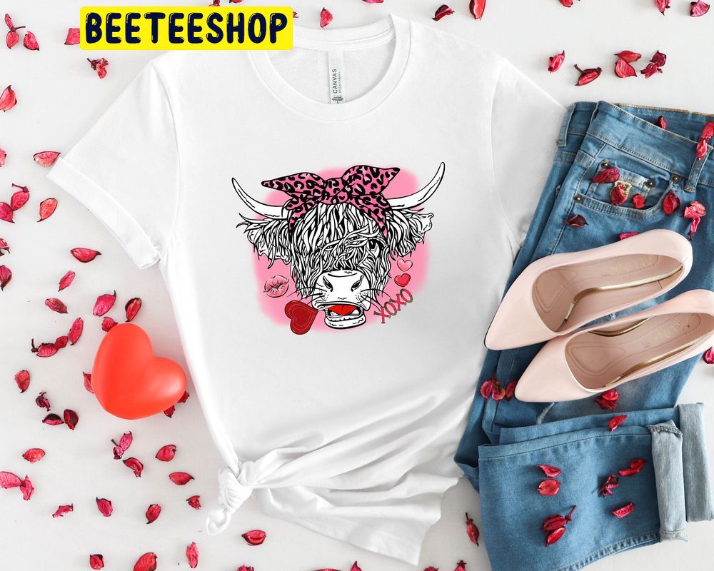 Cow Valentines Day Trending Unisex Shirt