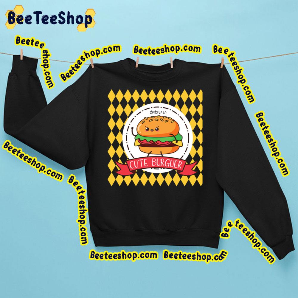 Cute Burger Kawaii Artwork Trending Unisex Sweatshirt