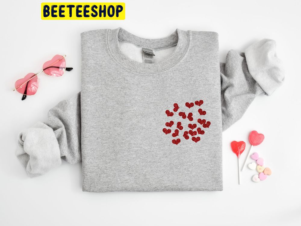 Cute Heart Valentines Day Trending Unisex Shirt