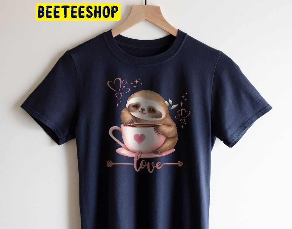 Cute Sloth Valentines Trending Unisex Shirt