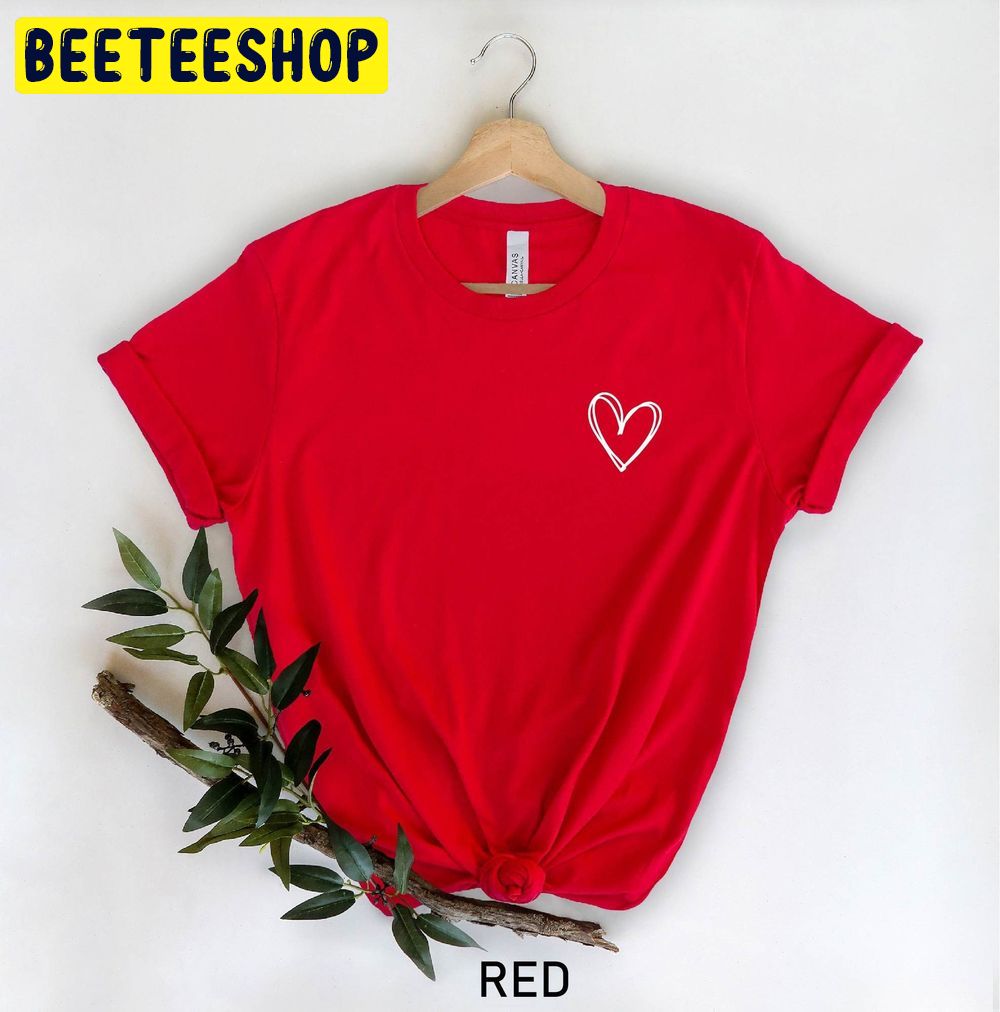 Cute Small Heart Valentines Day Trending Unisex Shirt