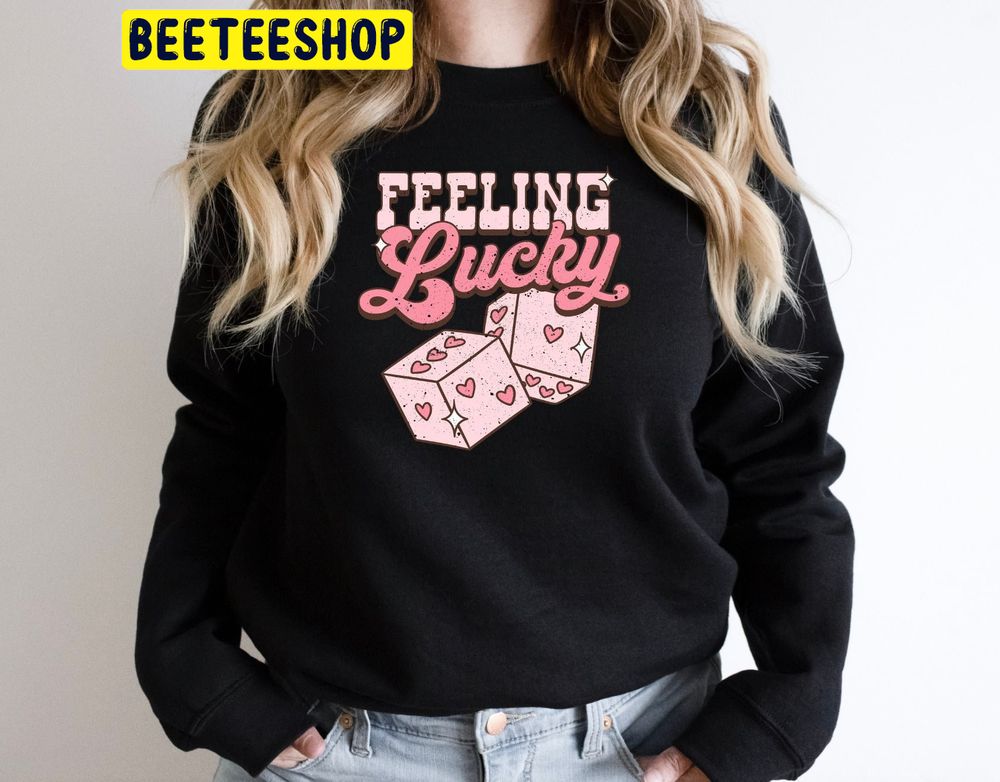 Feeling Lucky Retro Valentine’s Day Trending Unisex Shirt