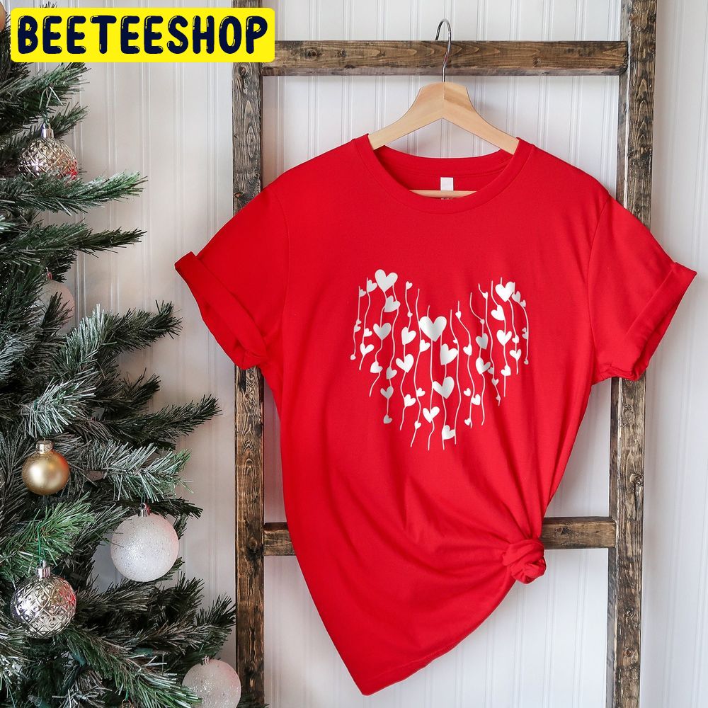 Heart Love Teachers Valentines Day Trending Unisex Shirt