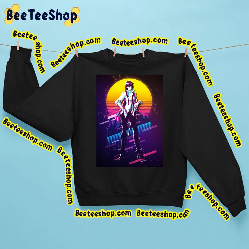 Highschool Of The Dead Saeko Busujima Vaporwave Retro Trending Unisex Sweatshirt