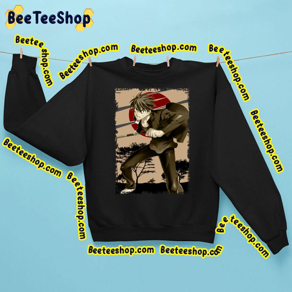 Komuro Takashi Highschool Of The Dead Hotd Retro Landscape Design Trending Unisex Sweatshirt