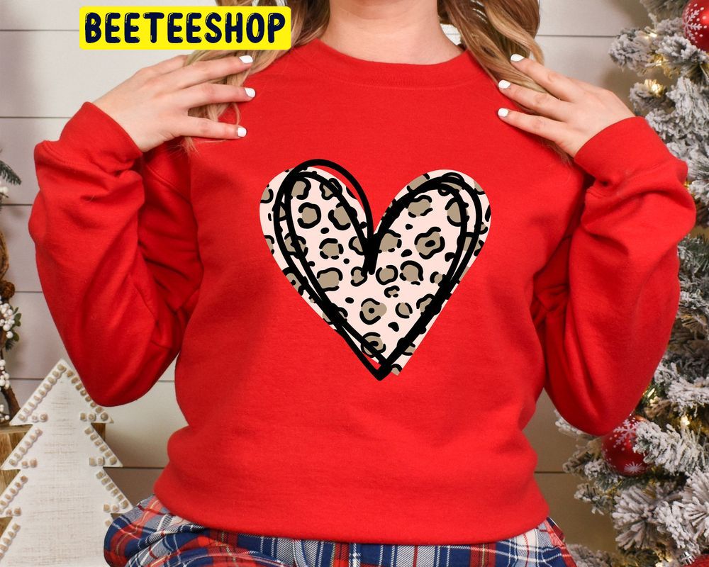 Leopard Valentines Day Trending Unisex Shirt