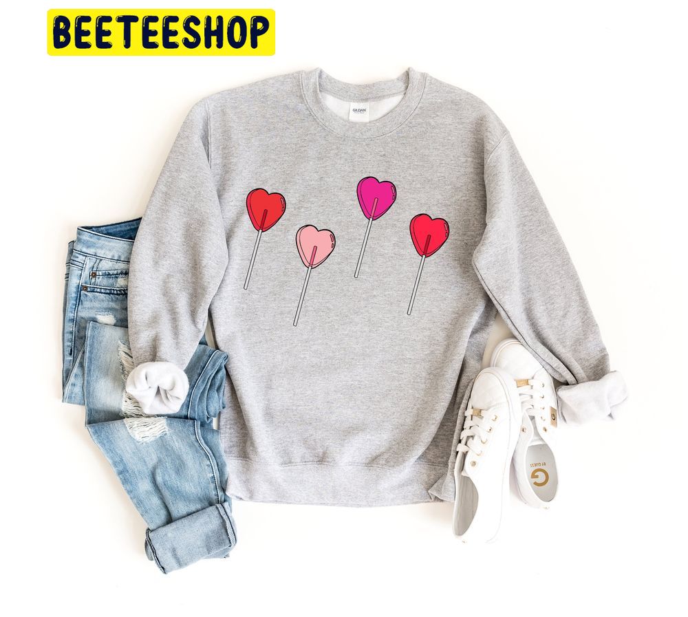 Lollipop Valentines Sucker Trending Unisex Shirt - Beeteeshop