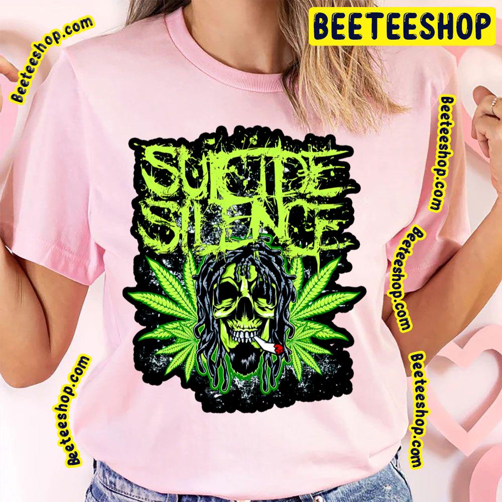 Marijuana Lover Skull Suicide Silence Trending Unisex T-Shirt