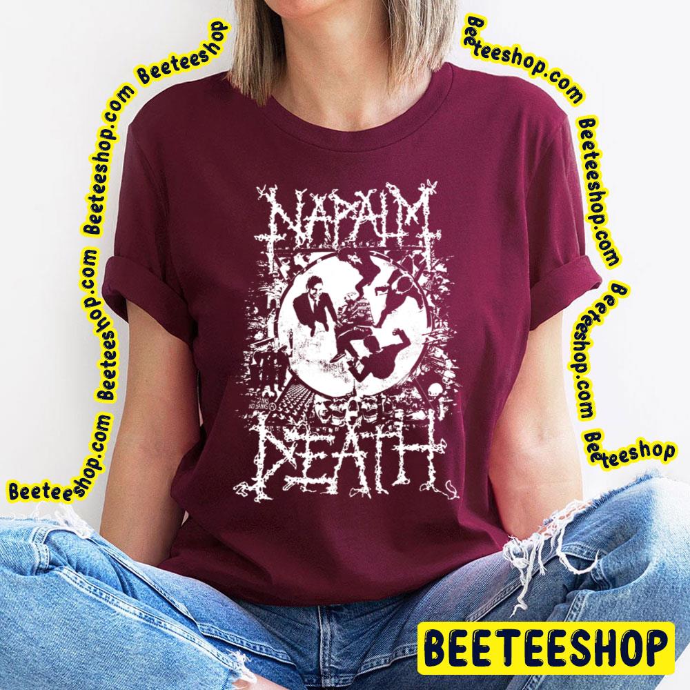 Napalm Death Whtie Art Grindcore Trending Unisex T-Shirt - Beeteeshop