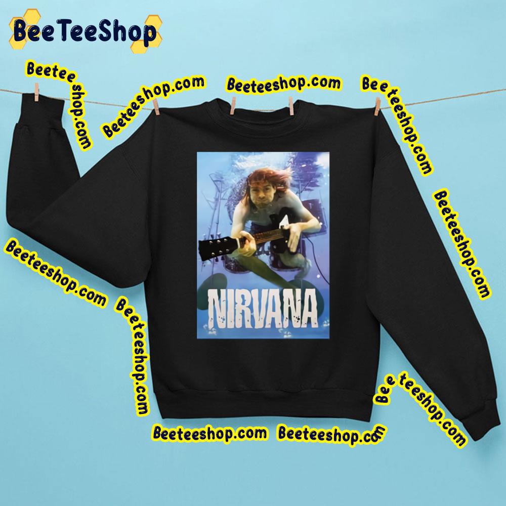 Playing Guitar In The Watter Nirvana Trending Unisex Sweatshirt