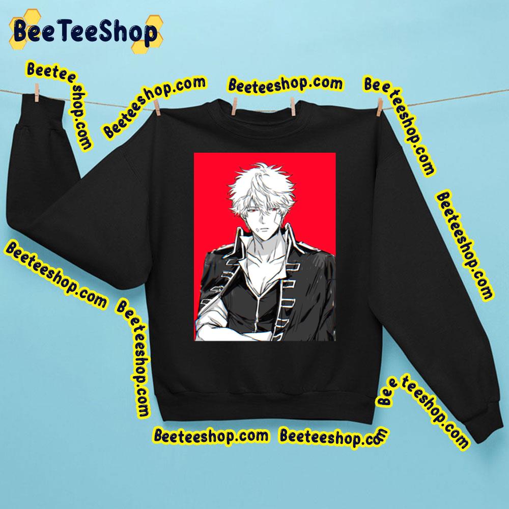 Red Background Gintama Sakata Gintoki Trending Unisex Sweatshirt