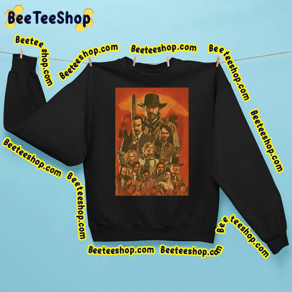 Red Dead Redemption Background Art Trending Unisex Sweatshirt