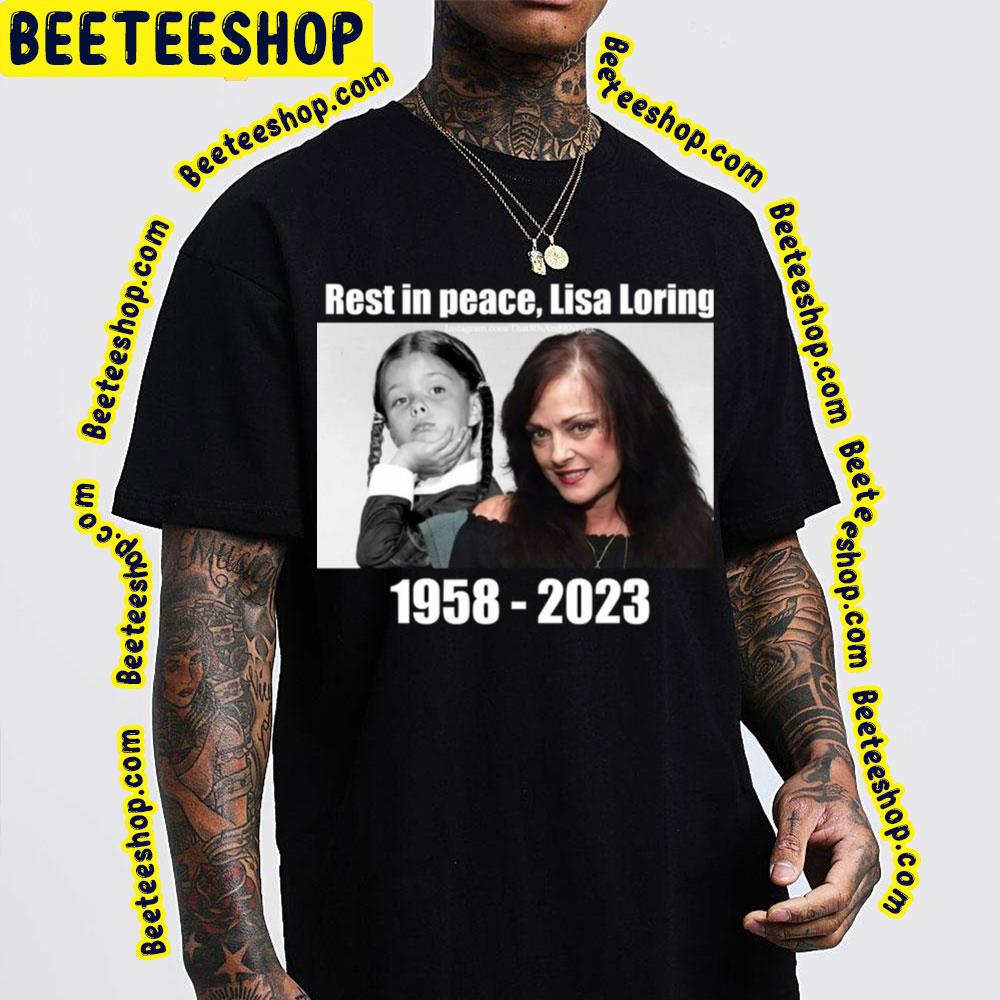 Rest In Peace Lisa Loring Wednesday 1958 2023 Unisex Shirt