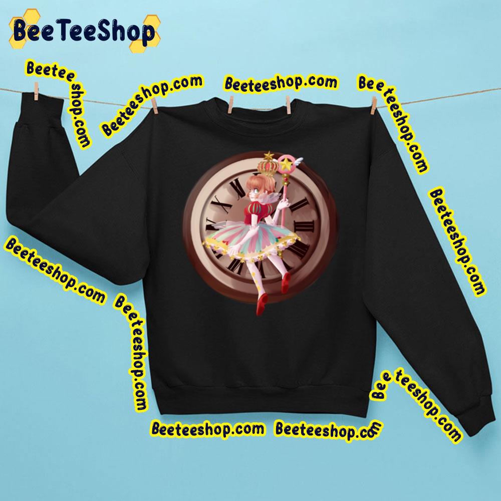 Sakura Kinomoto With Clock Card Captor Sakura Trending Unisex Sweatshirt