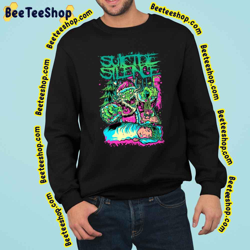 Scary Santa Suicide Silence Trending Unisex Sweatshirt