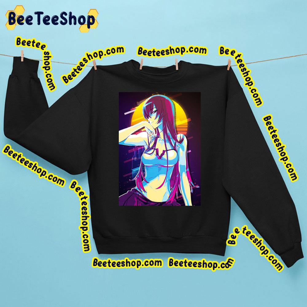 Sexy Highschool Of The Dead Saeko Busujima Vaporwave Trending Unisex Sweatshirt