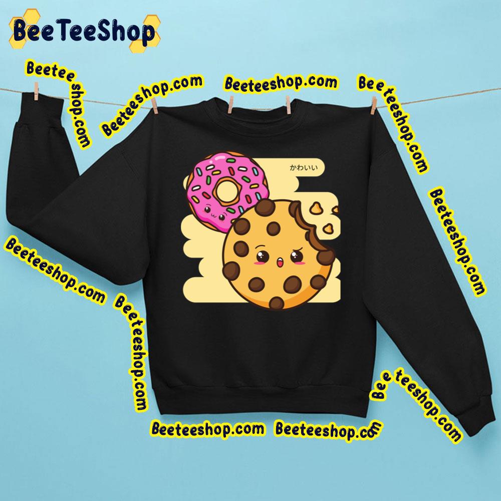 Sweet Choco Candy Doughnuts Kawaii Artwork Trending Unisex Sweatshirt