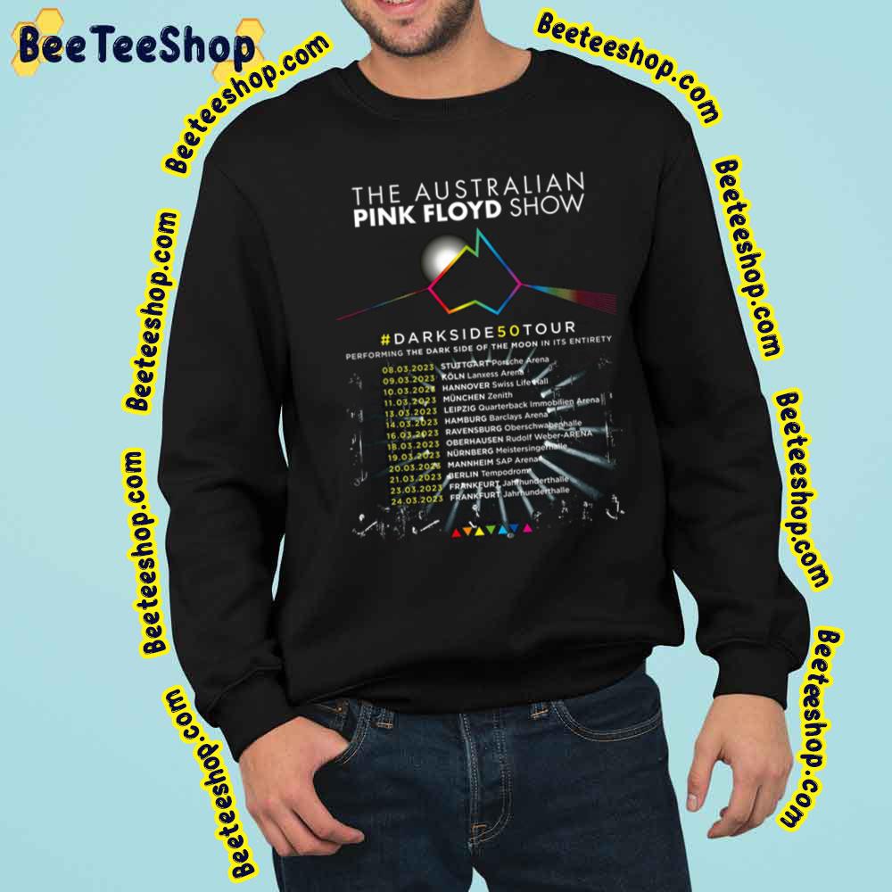 The Australian Pink Floyd Show Darkside 50 Tour 2023 With Dates Trending Unisex Sweatshirt