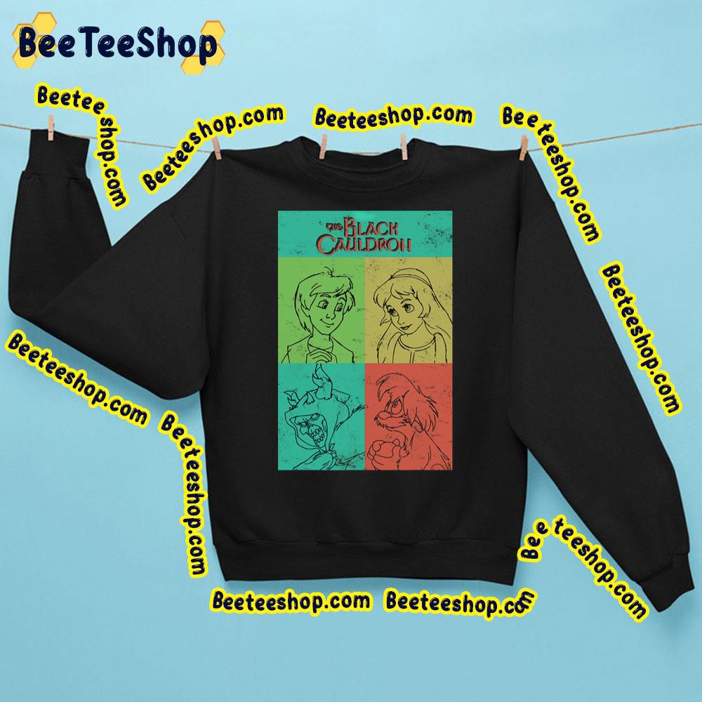 The Black Cauldron Character Grid Trending Unisex Sweatshirt