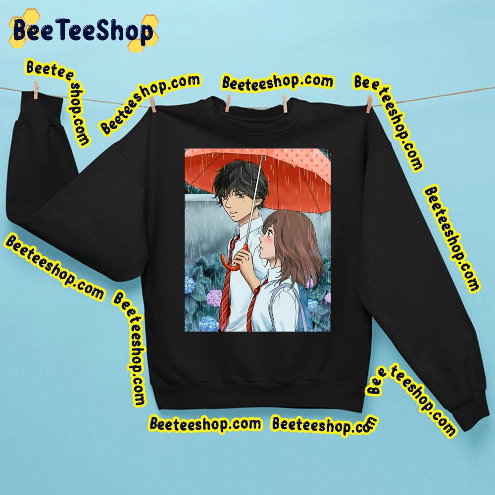 The Rain Ao Haru Ride Blue Spring Ride Trending Unisex Sweatshirt