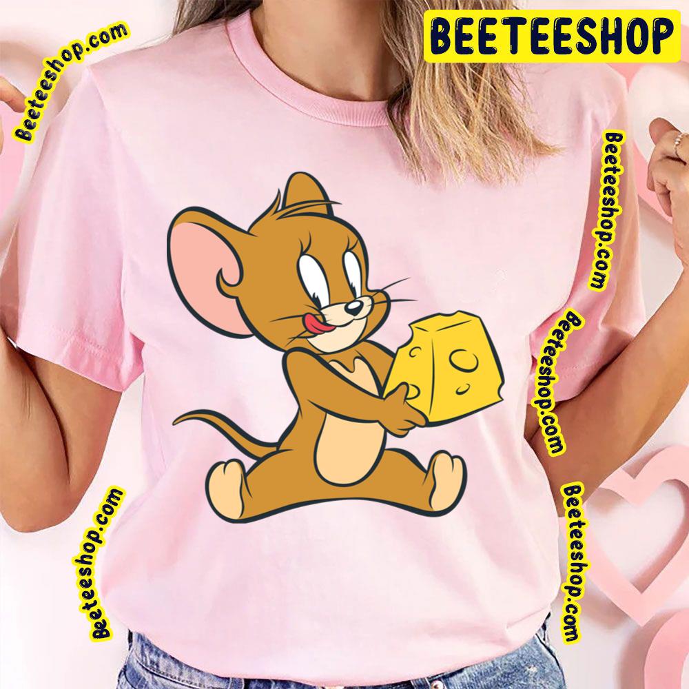 Tom And Jerry Eatin Cheese Trending Unisex T-Shirt