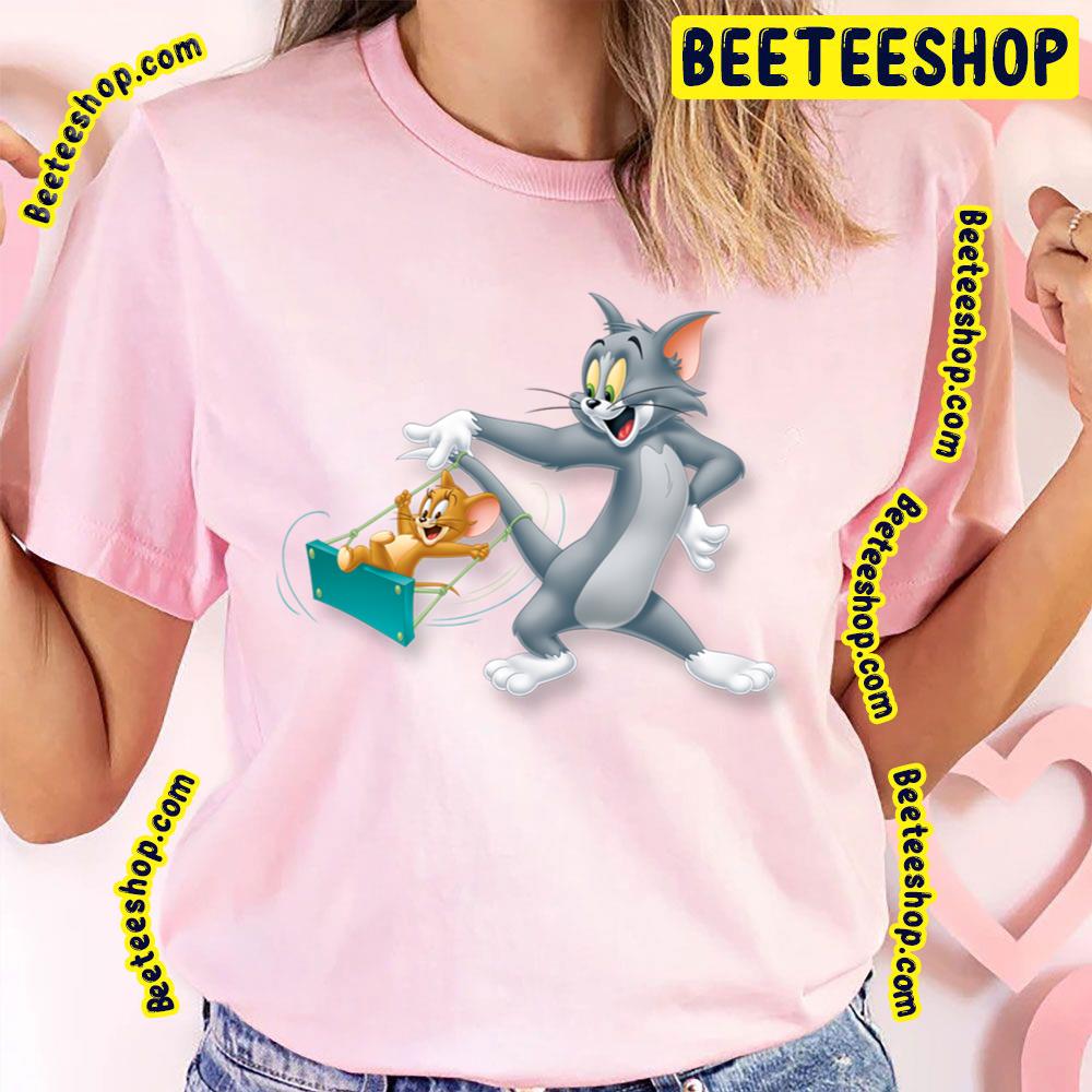 Tom And Jerry Playing Each Other Trending Unisex T-Shirt