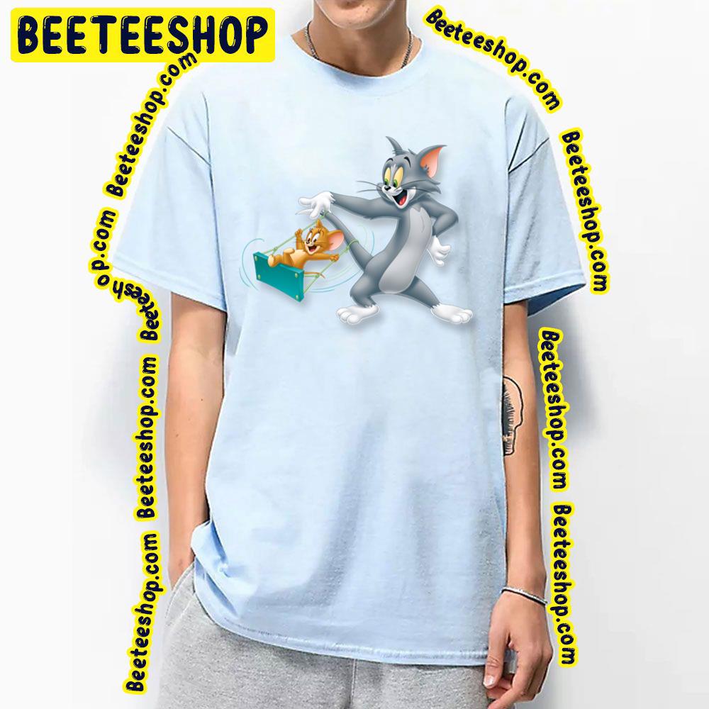 Tom And Jerry Playing Each Other Trending Unisex T Shirt Beeteeshop