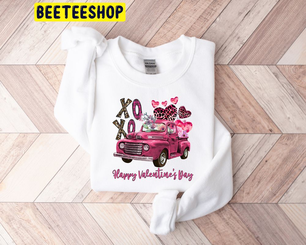 Truck Xoxo Valentines Day Trending Unisex Shirt