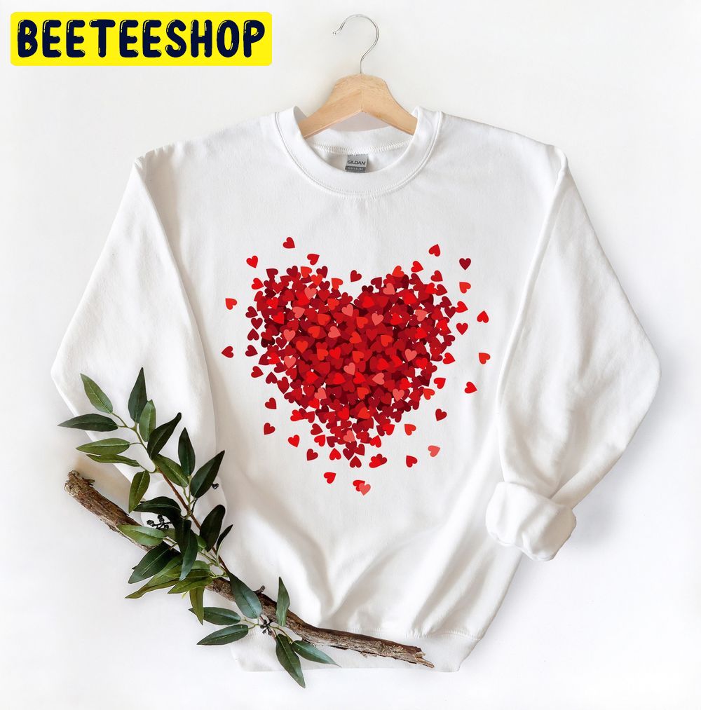 Valentines Day 3d Heart Trending Unisex Shirt