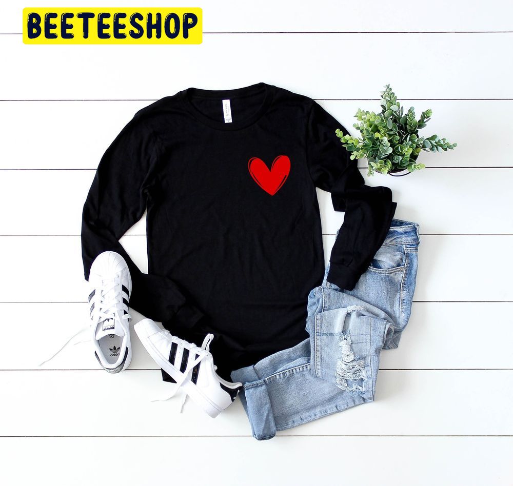 Valentines Red Heart Trending Unisex Shirt