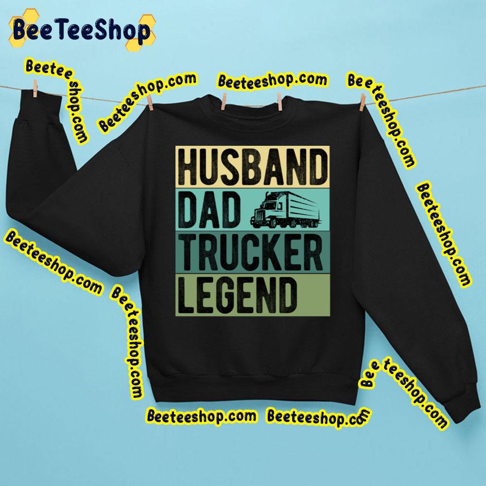 Vintage Husband Dad Trucker Legend Trending Unisex Sweatshirt