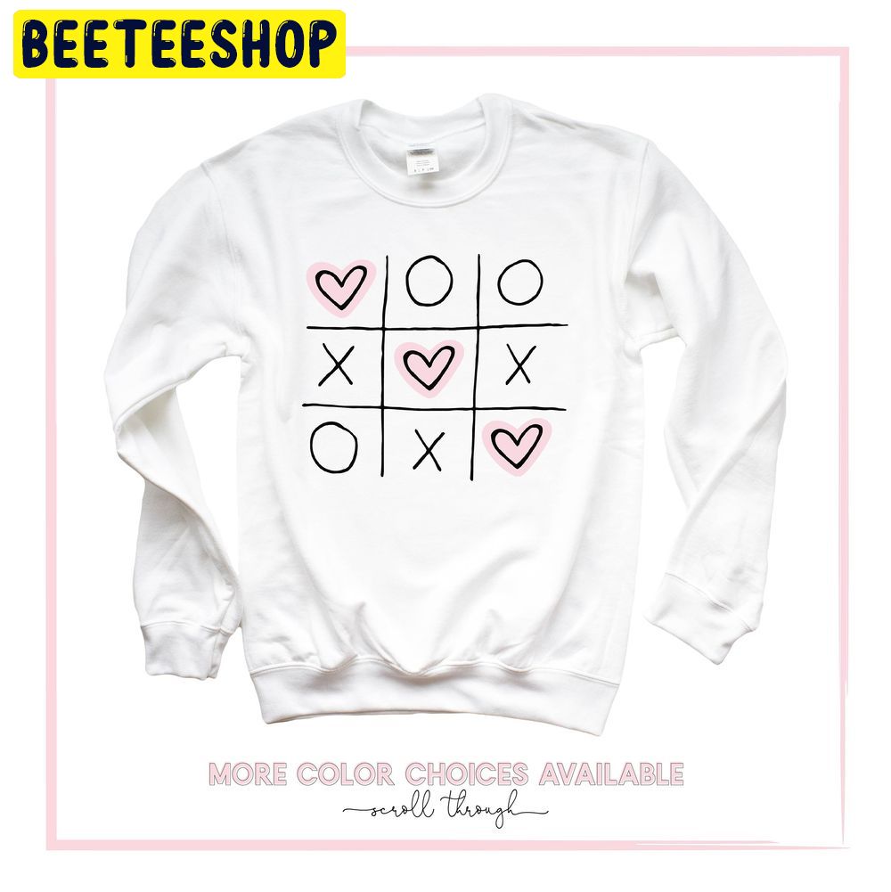 Xoxo Tic Tac Toe Valentines Trending Unisex Shirt