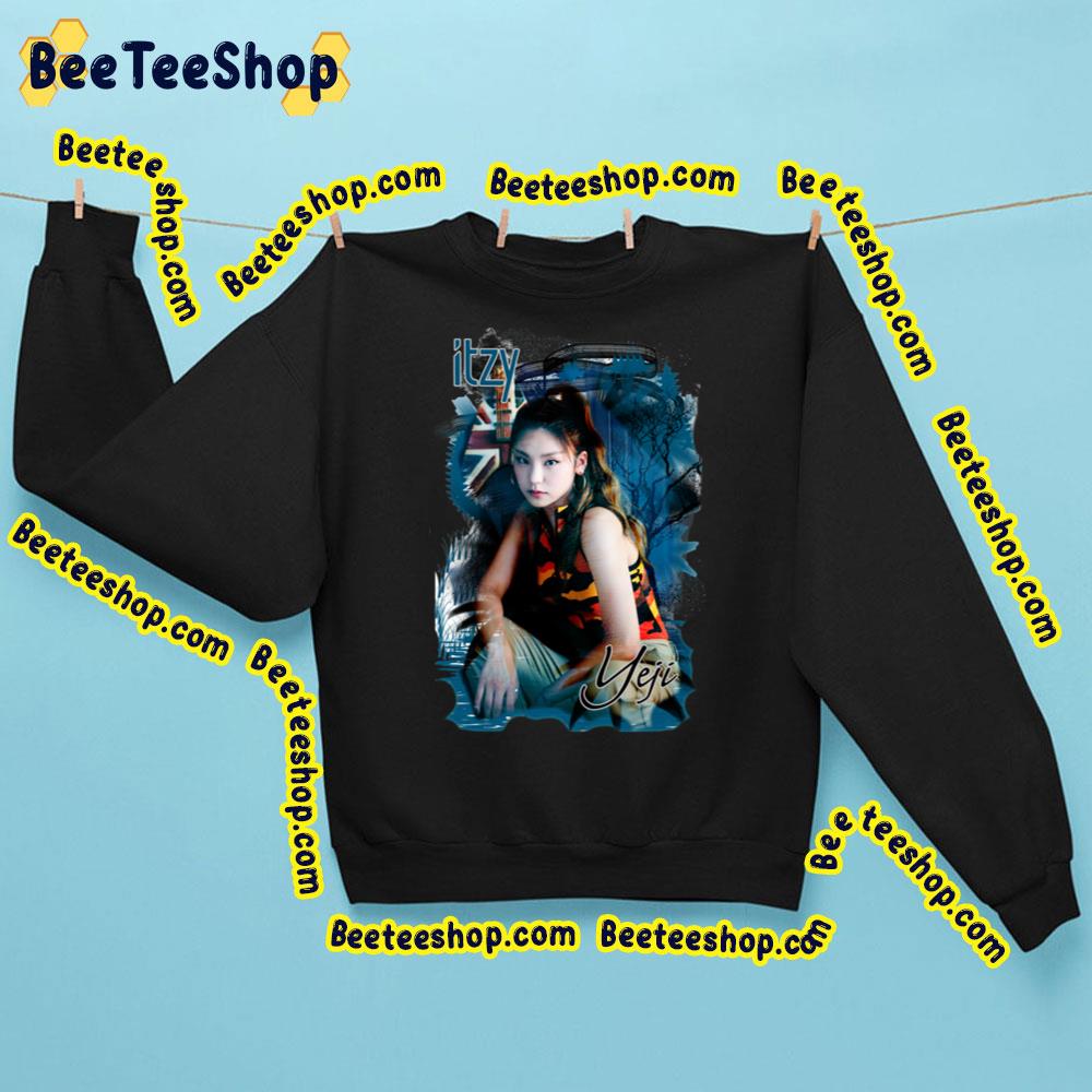 Yeji Itzy Kpop Aqua Blue Art Vibe Trending Unisex Sweatshirt