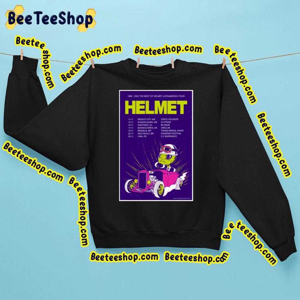 1989 2022 The Best Of Helmet Latinamerica Tour Trending Unisex Sweatshirt