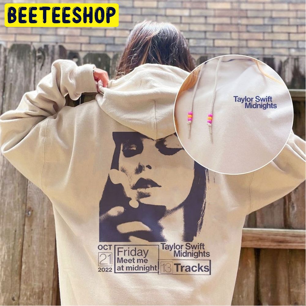 2022 Taylor Midnights Album Cover Art Double Side Trending Unisex Hoodie