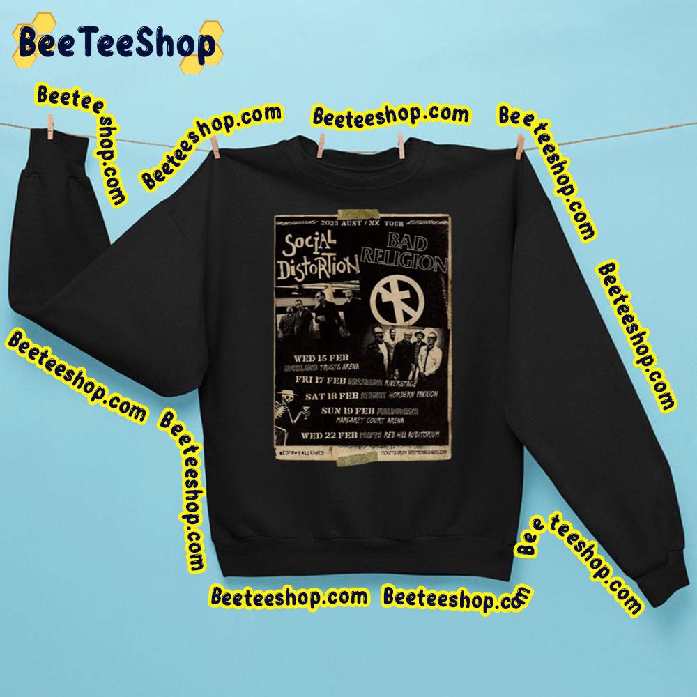 2023 Aust Nz Tour Social Distortion Trending Unisex Sweatshirt