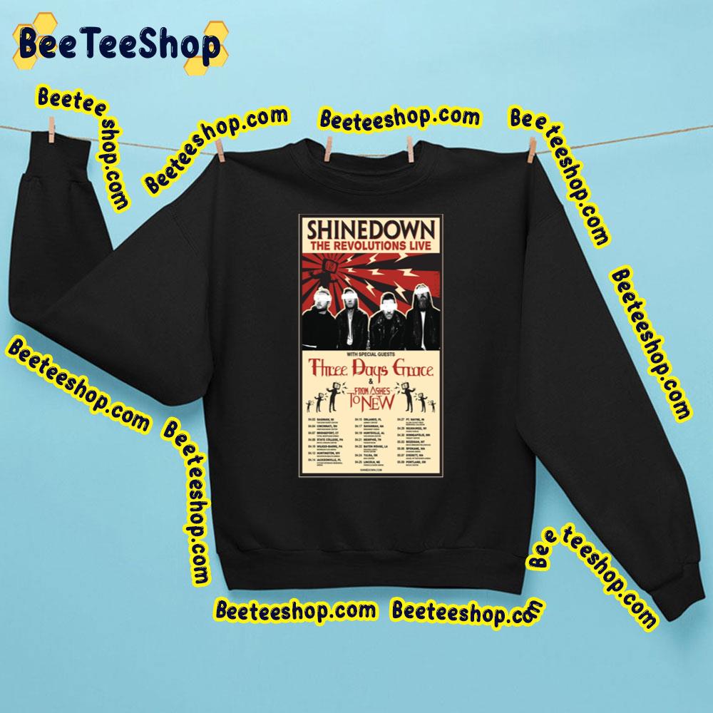 2023 Dates The Revolutions Live Shinedown Trending Unisex Sweatshirt