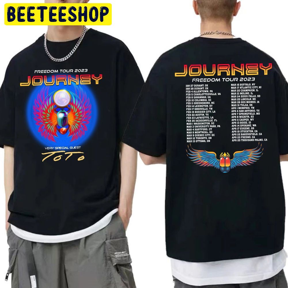 2023 Freedom Tour Journey Concert Double Side Trending Unisex T-Shirt