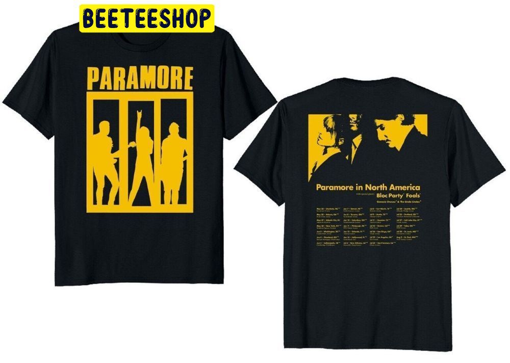 2023 Paramore In North America Double Side Trending Unisex T-Shirt