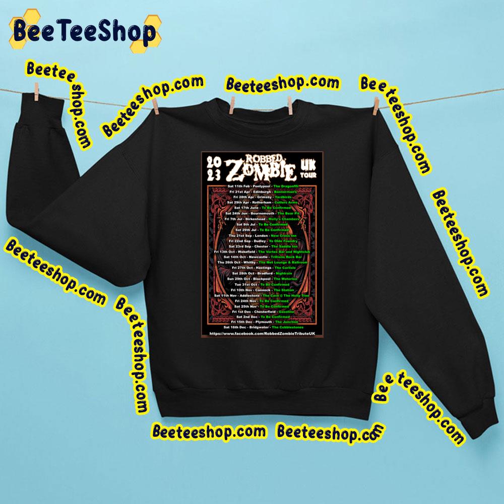 2023 Robbed Zombie Uk Tour Dates Trending Unisex Sweatshirt