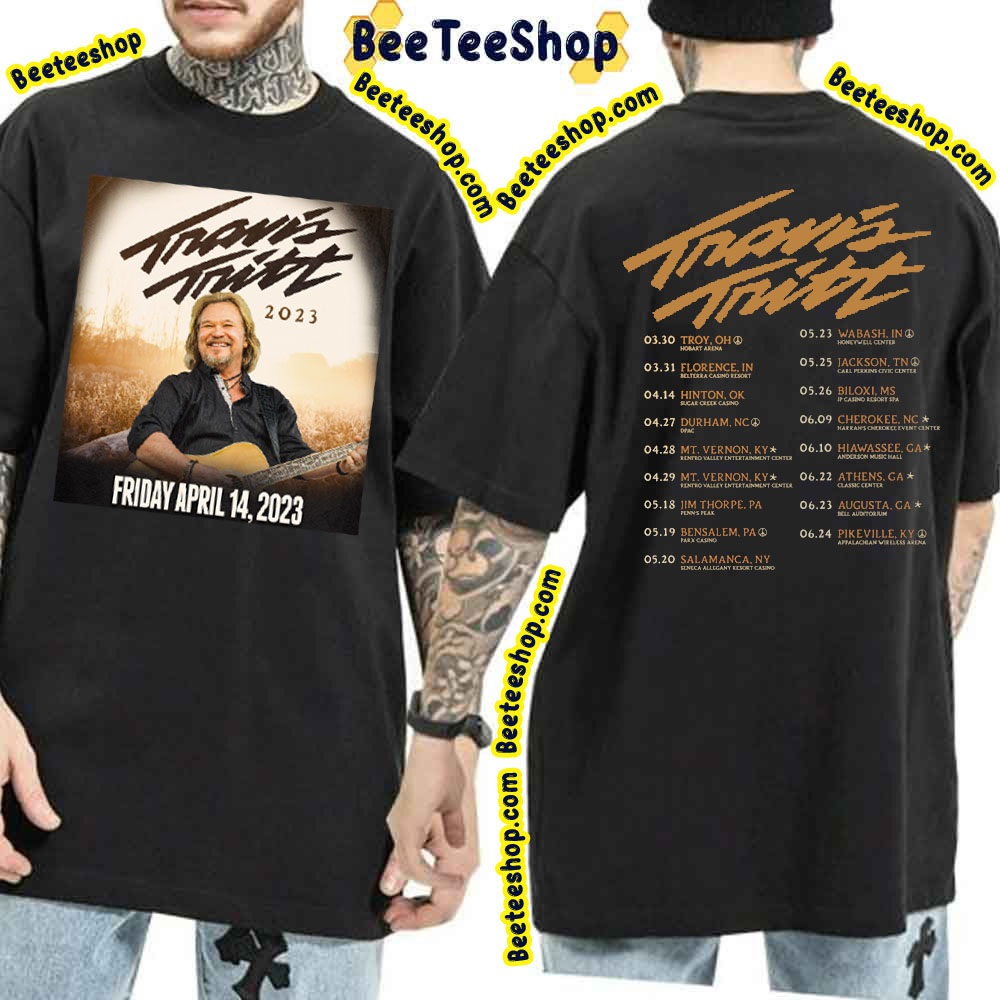 2023 Tour Dates Travis Tritt Double Side Trending Unisex T-Shirt