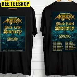 40th Anniversary Anthrax And Black Label Society Tour 2023 Double Side Trending Unisex T-Shirt