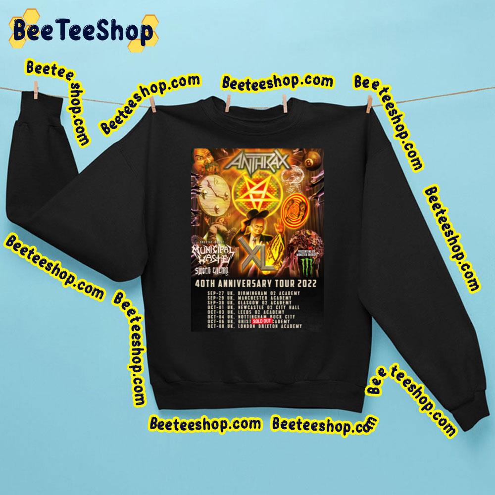 40th Anniversary Tour 2022 Anthrax Trending Unisex Sweatshirt