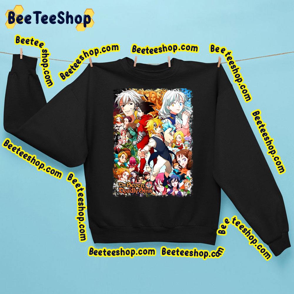 All Characters The Seven Deadly Sins Poster Trending Unisex Sweatshirt