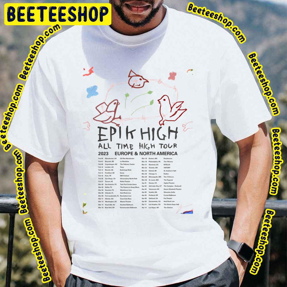 All Time High Tour 2023 Europe And Nerth America Epik High Trending Unisex T-Shirt