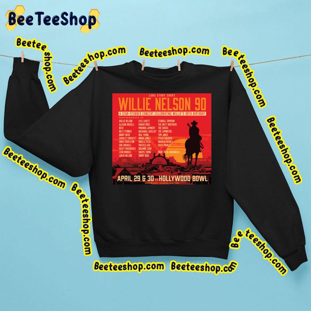 April 2023 Long Story Short Willie Nelson 90 Trending Unisex Sweatshirt