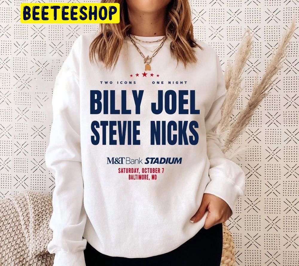 Billy Joel N Stevie Nicks Tour 2023 Trending Unisex Shirt