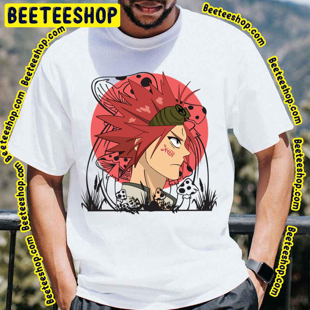 Bisco Akaboshi Fan Art Portrait With Mushrooms Trending Unisex T-Shirt