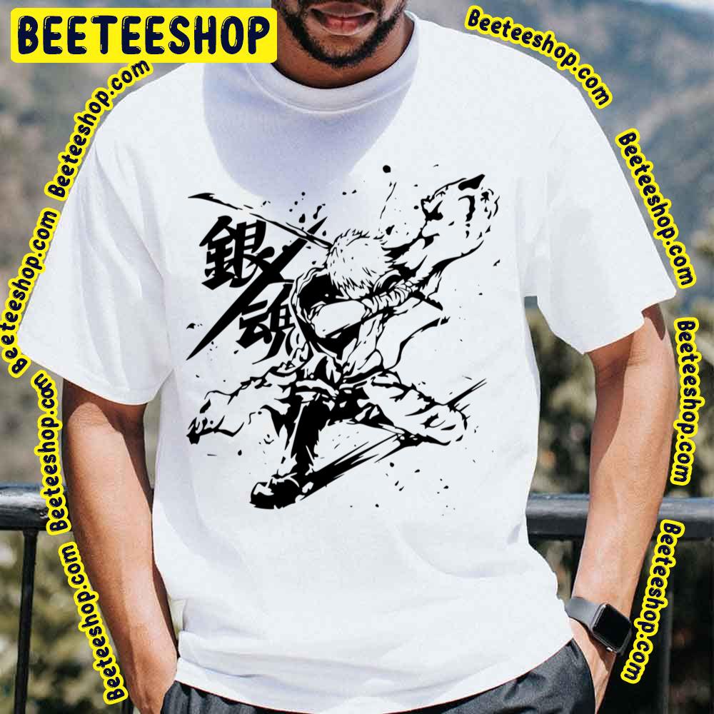 Black Gintoki Sakata Gintama Manga Trending Unisex T Shirt Beeteeshop 2824