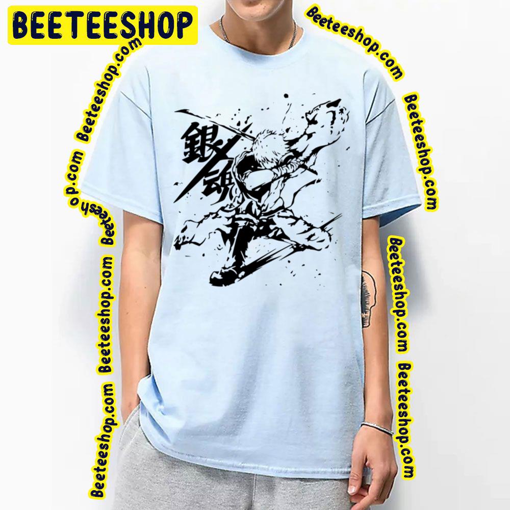 Black Gintoki Sakata Gintama Manga Trending Unisex T Shirt Beeteeshop 5236